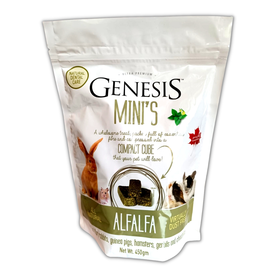 Genesis Mini's Alfalfa Aroma menta piperita 450gr mangime complementare