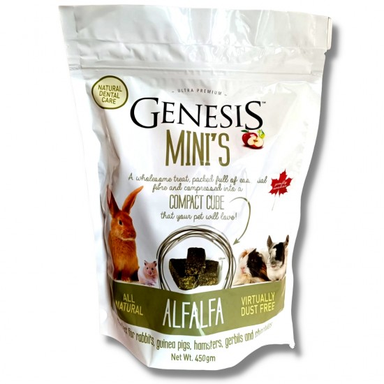 Genesis Mini's Alfalfa Aroma Mela 450gr mangime complementare NEW