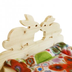 Lettino per Conigli King Size XL e cuscino Rosicchiando semplicemente unici !!