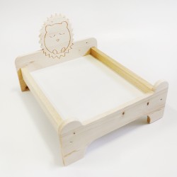 Lettino per Conigli King Size e cuscino Rosicchiando con Riccio semplicemente unici !!