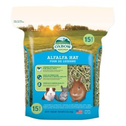 Fieno Oxbow di erba medica - Alfalfa Hay - 425 gr mangime semplice per conigli e roditori 