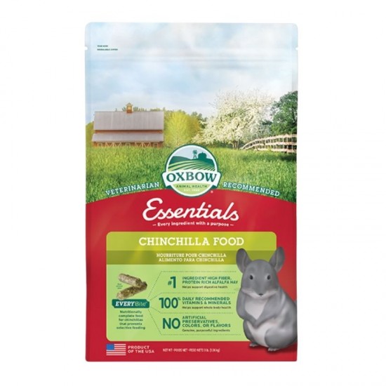 Oxbow Chinchilla Deluxe - 1,360 kg alimento complementare per cincillà