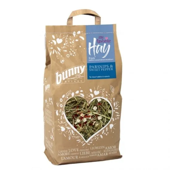 Fieno Bunny My Favorite Pastinaca e Paprica 100gr mangime semplice NEW