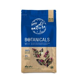 All Nature Botanicals MID Mix con fiori di fiordaliso azzurro & foglie di echinacea Bunny mangime complementare NEW