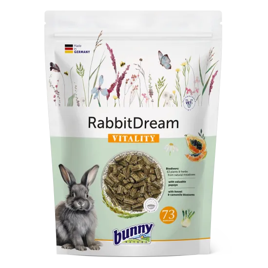 Bunny Sogno per Conigli Vitality 1,5kg mangime complementare NEW
