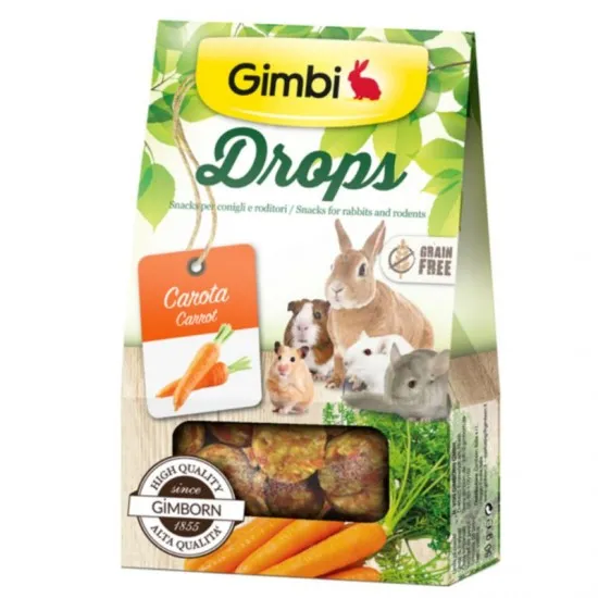 Gimbi Drops con Carote 50gr mangime complementare PROMO FINO 2,09€