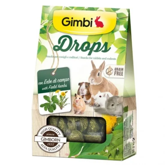 Gimbi Drops con Erbe di Campo 50gr mangime complementare PROMO