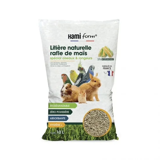 Lettiera naturale di tutolo di mais per Roditori e Uccelli 10L SOLO 5,90€ ULTIMI PEZZI