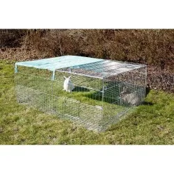 Recinto da esterno per animali giovani con barriera antipanico 144 X 112 X 60 cm KERBL NEW