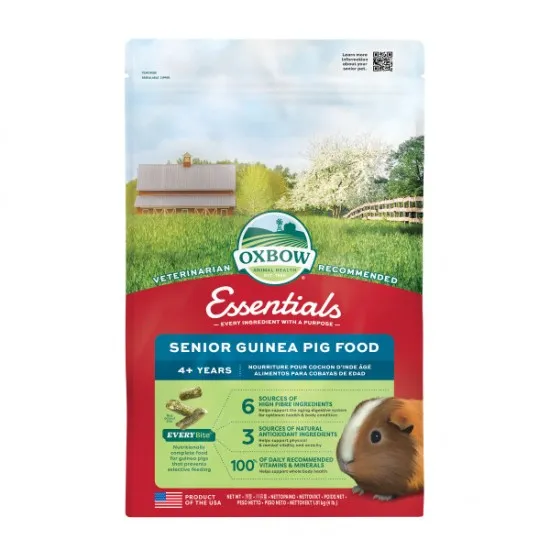 Oxbow Essentials Senior Guinea Pig Food 1,81kg – Alimento Completo per Cavie Senior