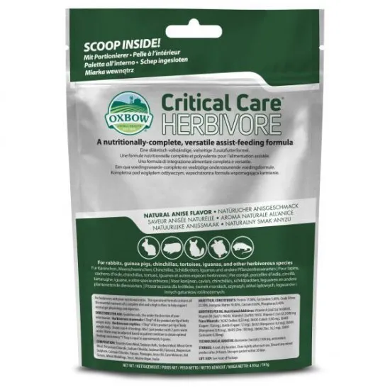 Oxbow Critical Care 141 gr - alimentazione completa per piccoli erbivori SOLO 13,90€ 