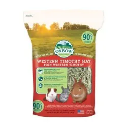 Fieno Oxbow - Western Timothy Hay - 2,550 kg mangime semplice per conigli e roditori PROMO FINO 22,90€