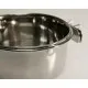 Ciotola in acciaio con supporto a vite - Kerbl 600ml - diam 12cm