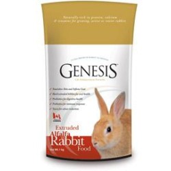 Genesis Alfalfa Rabbit Food 15kg alimento completo + 1 mini's OMAGGIO A SCELTA fino esaurimento scorte