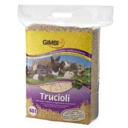 Gimbi lettiera a base di trucioli 4 kg 60 l