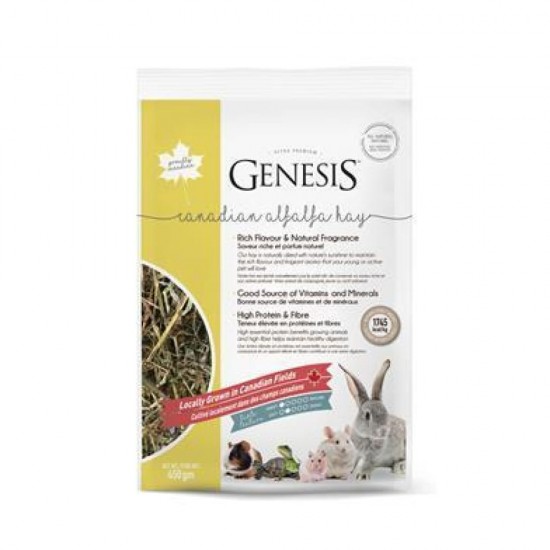 Genesis Fieno Alfalfa Canadese 450gr + 100gr OMAGGIO alimento complementare 