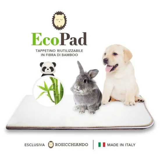 Tappetino Igienico Eco Pad Bamboo 60 x 90 cm Rosicchiando 