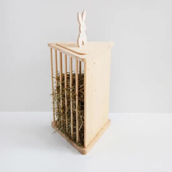 Fieniera Triangolare Rabbit Rosicchiando 42 h semplicemente unica !!