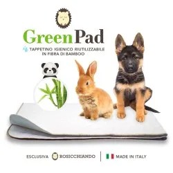 Tappetino Igienico Green Pad Bamboo anti microbico isotermico  70 x 100 cm Rosicchiando SOLO 29,90€ POCHI PEZZI