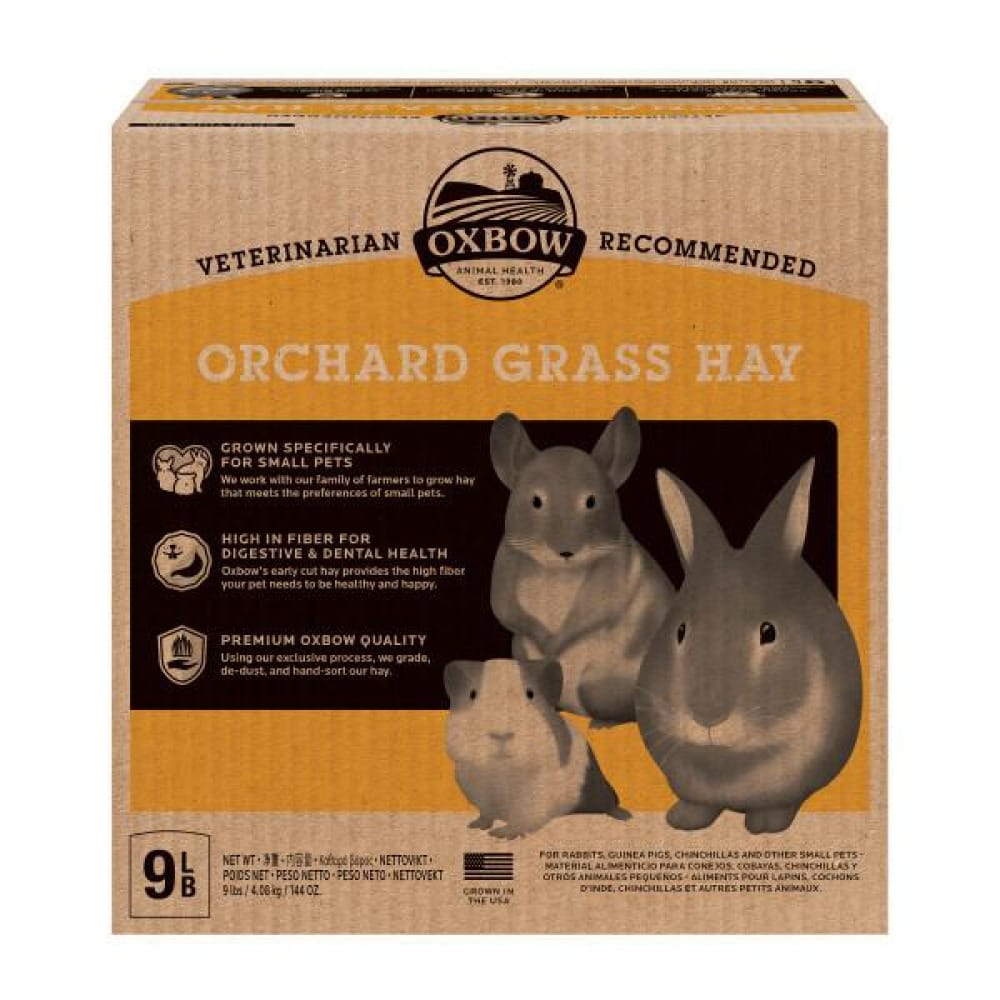 Fieno Oxbow - Orchard Grass Hay - 4,08 Kg mangime semplice per conigli e roditori